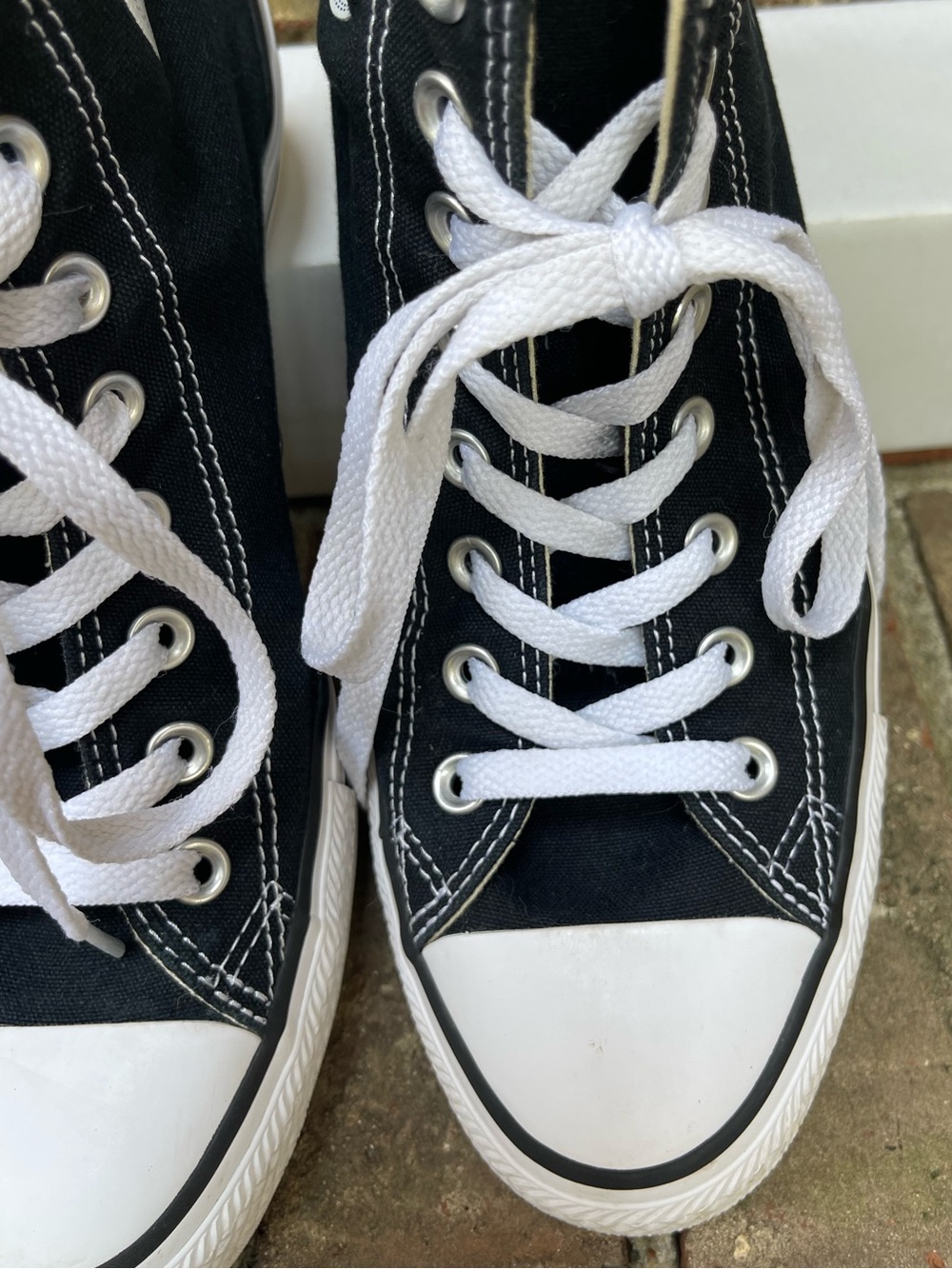 Converse Chuck Taylor All Star Black High Top Sneakers M 8.5 W 10.5 - Picture 6 of 16